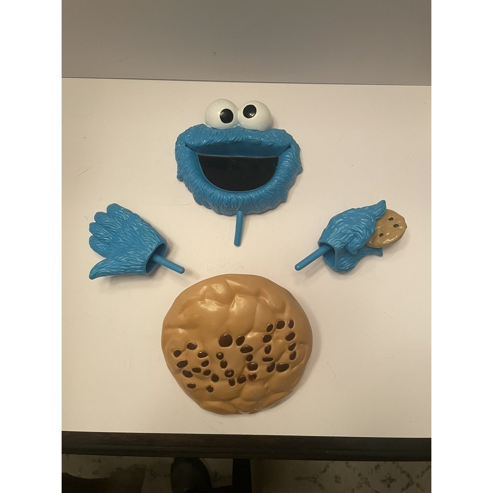 Sesame Street Cookie Monster Pumpkin Push Ins 4 Piece Set BOO Halloween Decor